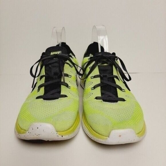 NIKE Flyknit Lunar1+ Volt Marathon Athletic Shoes Men's Sz 10 - Picture 4 of 12